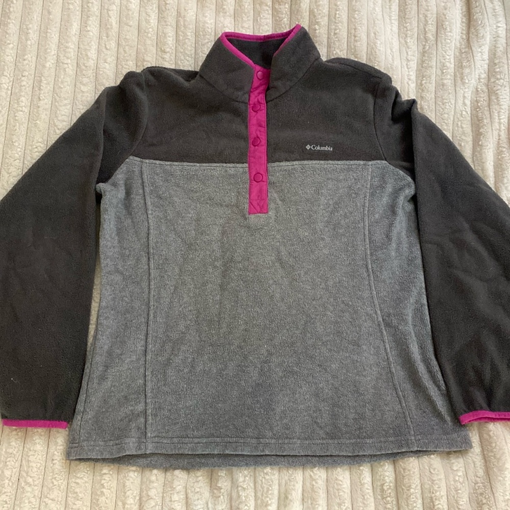 Columbia fleece quarter button